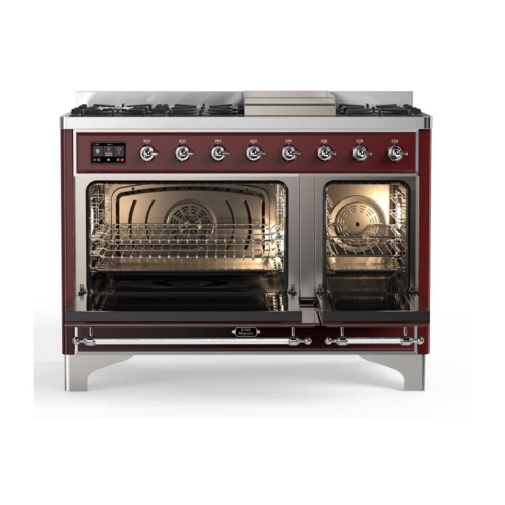 ILVE_UM12FDQNS3BUC_Majestic_II_48_Dual_Fuel_Range_Top_Angle
