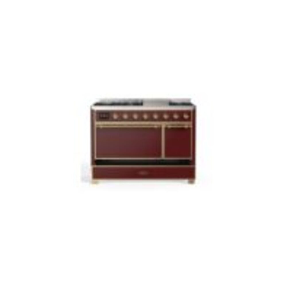 ILVE UM12F Majestic II 48 inch Dual Fuel Range with 8 Burners, Griddle