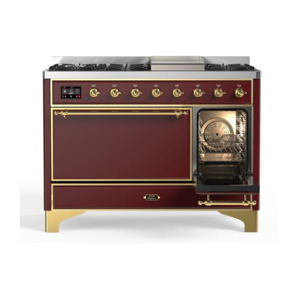 ILVE_UM12FDQNS3BUG_Majestic_II_48"_Dual_Fuel_Range_Right_Angle