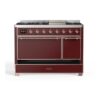 ILVE UM12F Majestic II 48 inch Dual Fuel Range with 8 Burners, Griddle