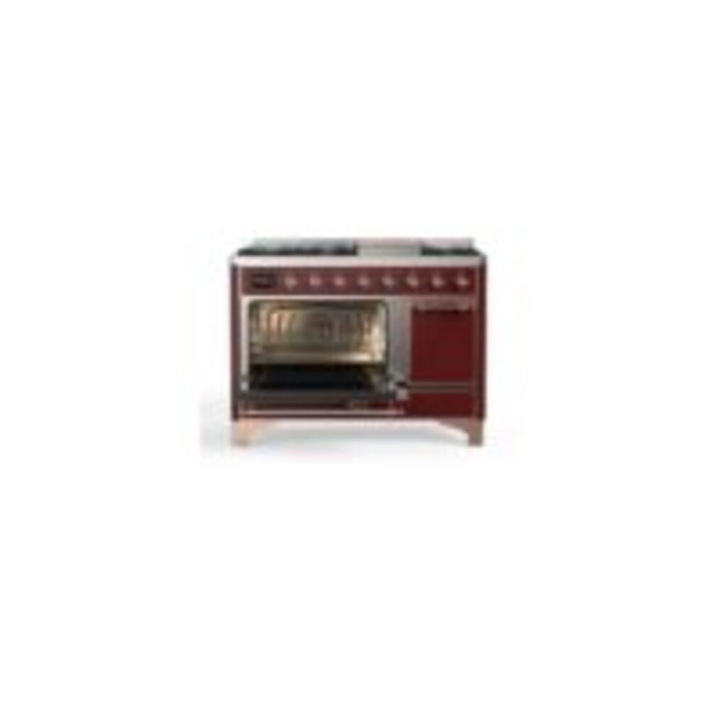 ILVE_UM12FDQNS3BUPLP_Majestic_II_48"_Dual_Fuel_Range_Left_Angle