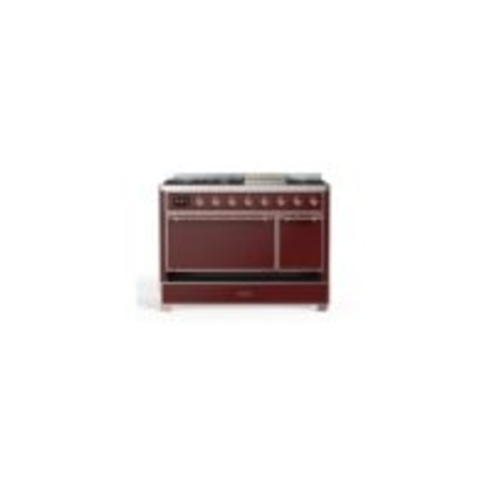 ILVE UM12F Majestic II 48 inch Dual Fuel Range with 8 Burners, Griddle