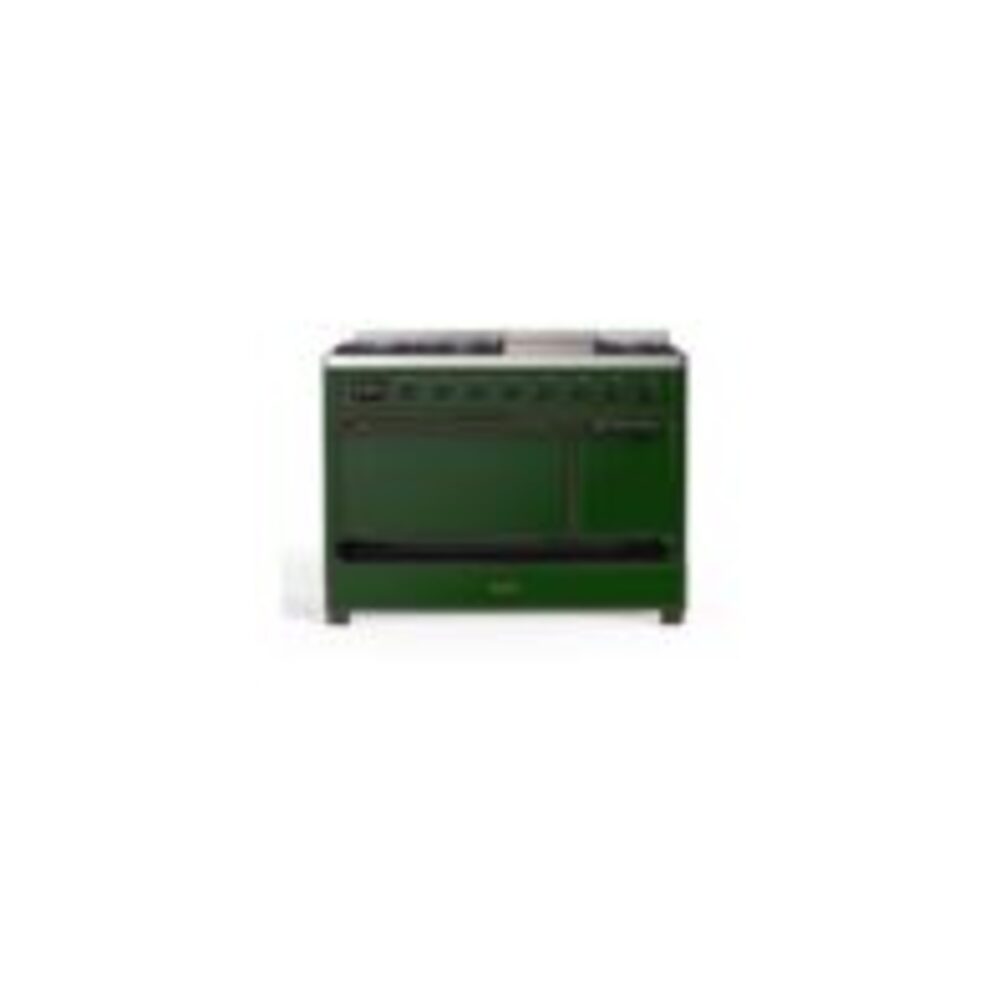 ILVE UM12F Majestic II 48 inch Dual Fuel Range with 8 Burners, Griddle