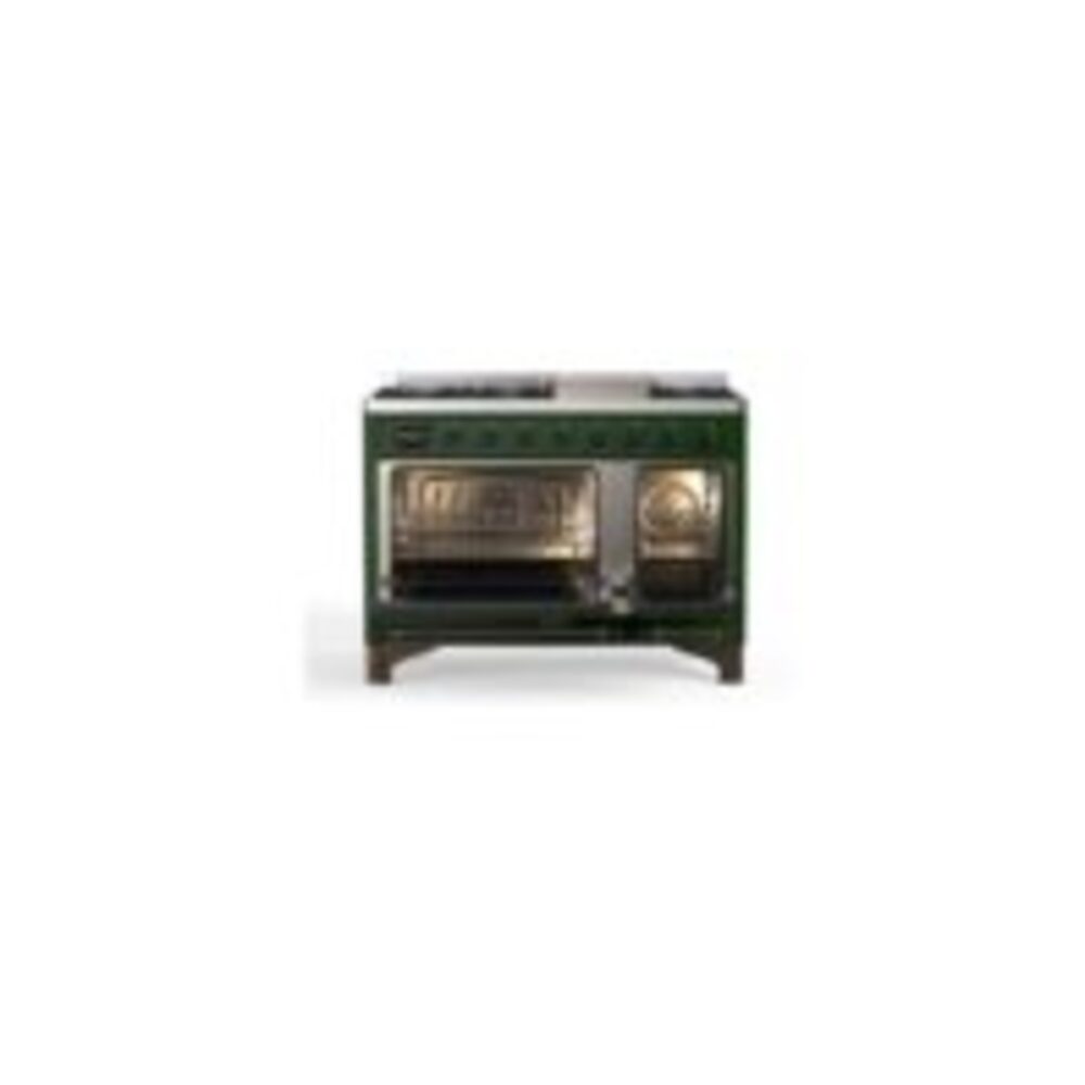 ILVE_UM12FDQNS3EGBLP_Majestic_II_48"_Dual_Fuel_Range_Top_Angle