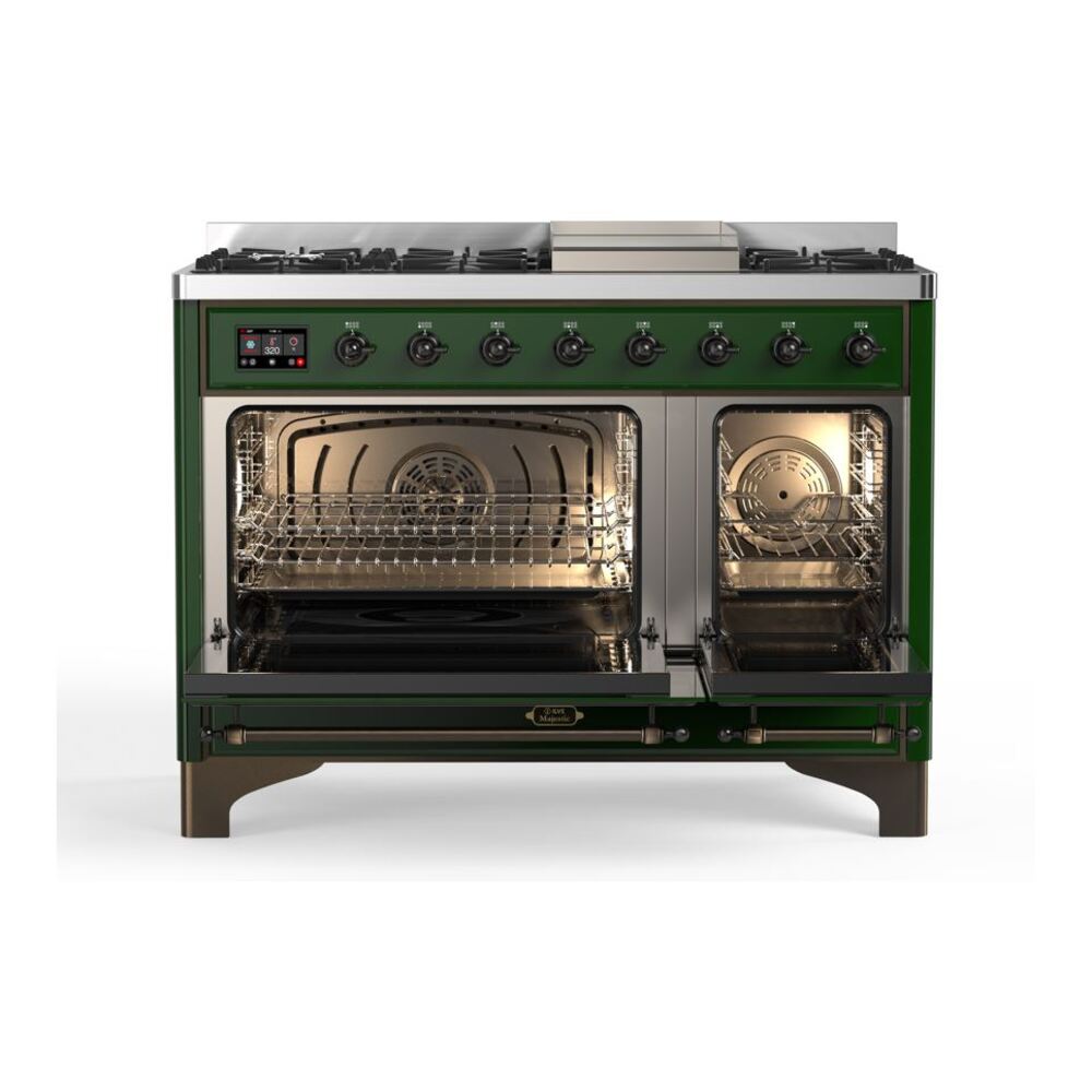 ILVE_UM12FDQNS3EGB_Majestic_II_48_Dual_Fuel_Range_Top_Angle