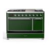 ILVE UM12F Majestic II 48 inch Dual Fuel Range with 8 Burners, Griddle