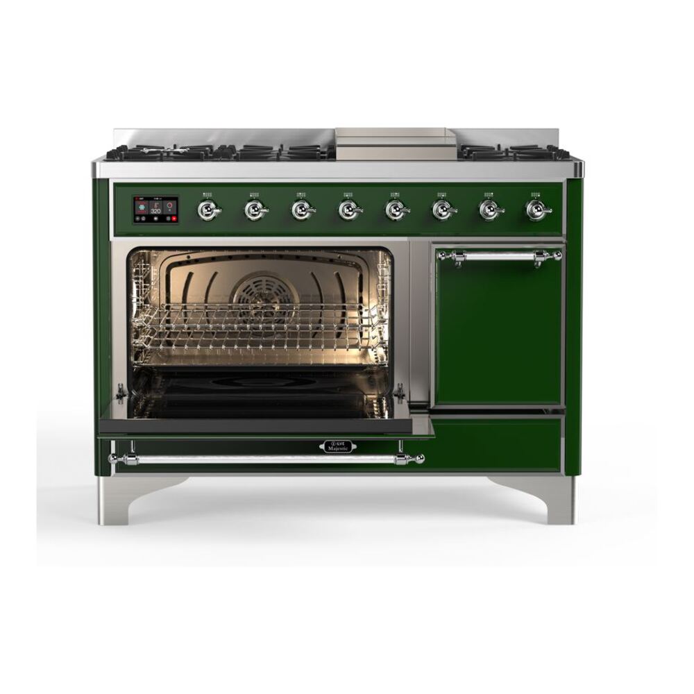 ILVE_UM12FDQNS3EGC_Majestic_II_48_Dual_Fuel_Range_Left_Angle