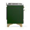 ILVE UM12F Majestic II 48 inch Dual Fuel Range with 8 Black Brass Burners, Griddle