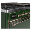 ILVE UM12F Majestic II 48 inch Dual Fuel Range with 8 Burners, Griddle