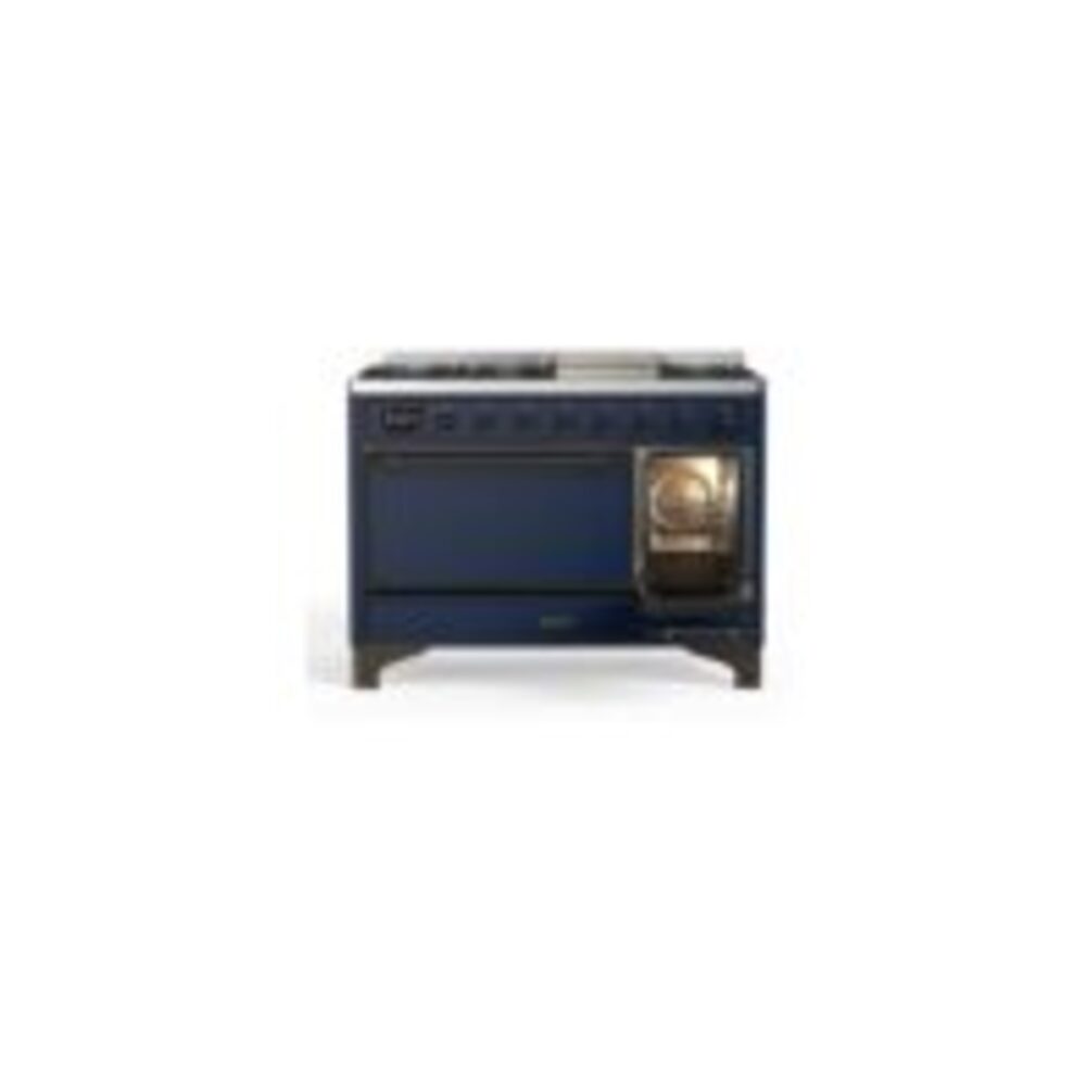 ILVE_UM12FDQNS3MBBLP_Majestic_II_48"_Dual_Fuel_Range_Right_Angle