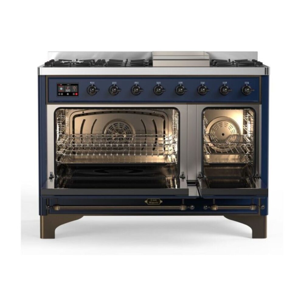 ILVE_UM12FDQNS3MBB_Majestic_II_48_Dual_Fuel_Range_Top_Angle