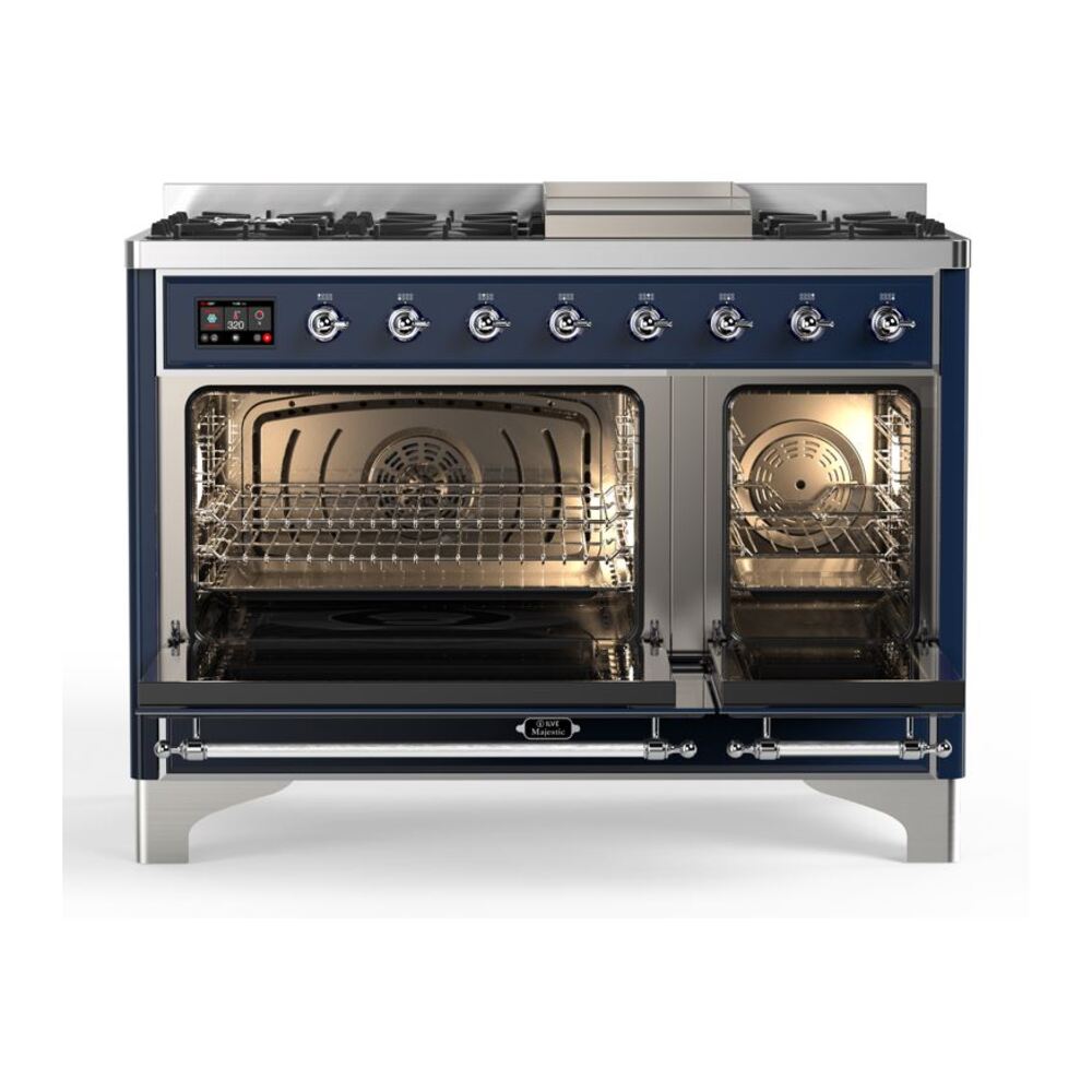 ILVE_UM12FDQNS3MBC_Majestic_II_48_Dual_Fuel_Range_Top_Angle