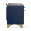 ILVE UM12F Majestic II 48 inch Dual Fuel Range with 8 Black Brass Burners, Griddle
