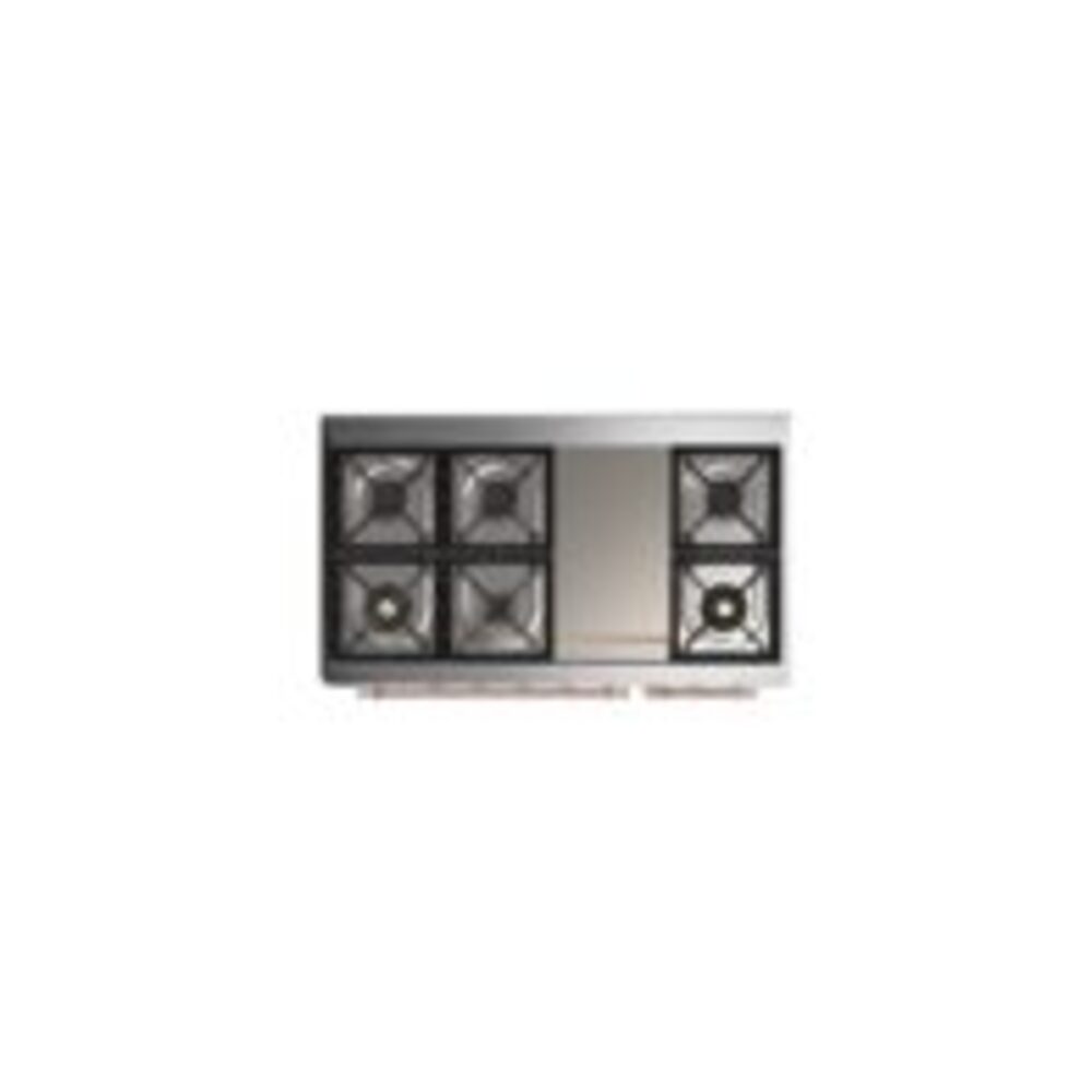 ILVE UM12F Majestic II 48 inch Dual Fuel Range with 8 Burners, Griddle