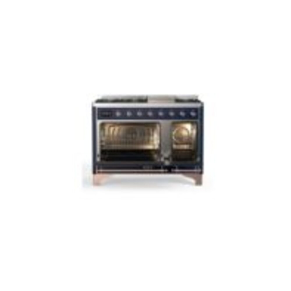 ILVE_UM12FDQNS3MBPLP_Majestic_II_48"_Dual_Fuel_Range_Top_Angle