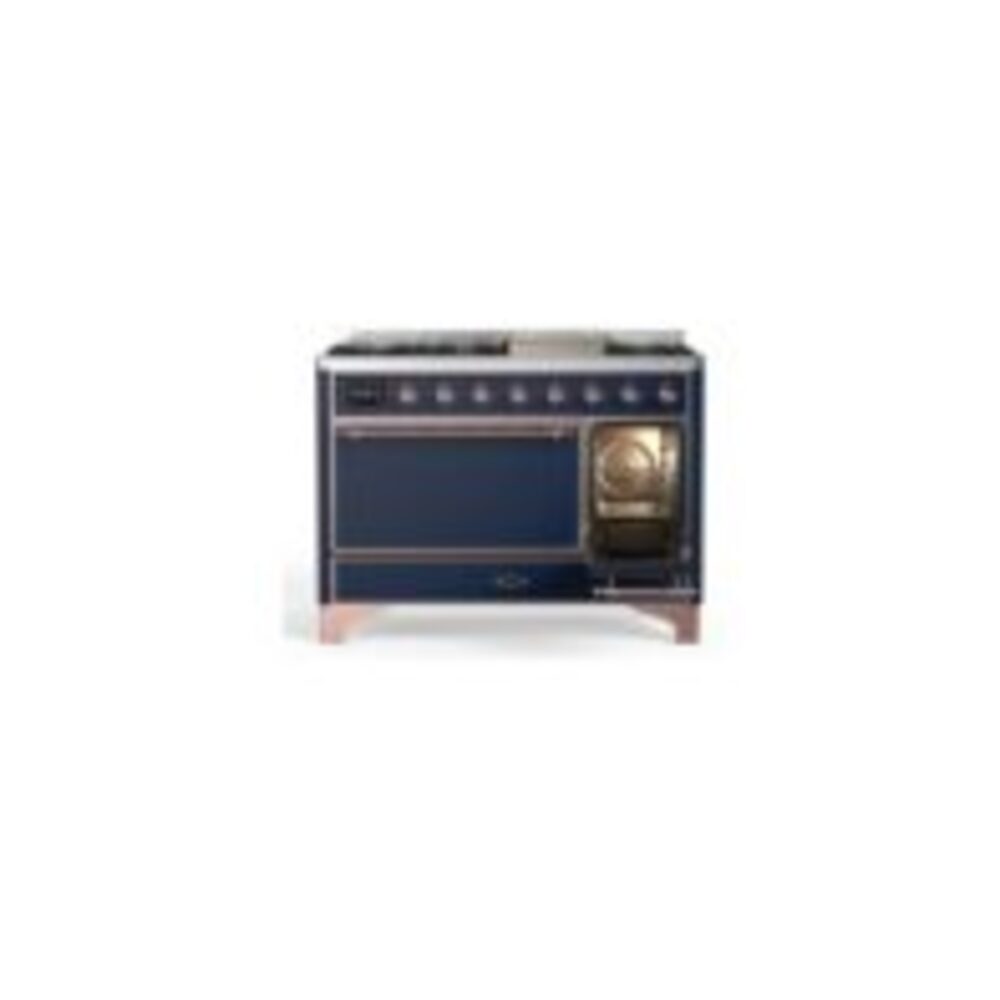 ILVE_UM12FDQNS3MBPLP_Majestic_II_48"_Dual_Fuel_Range_Right_Angle