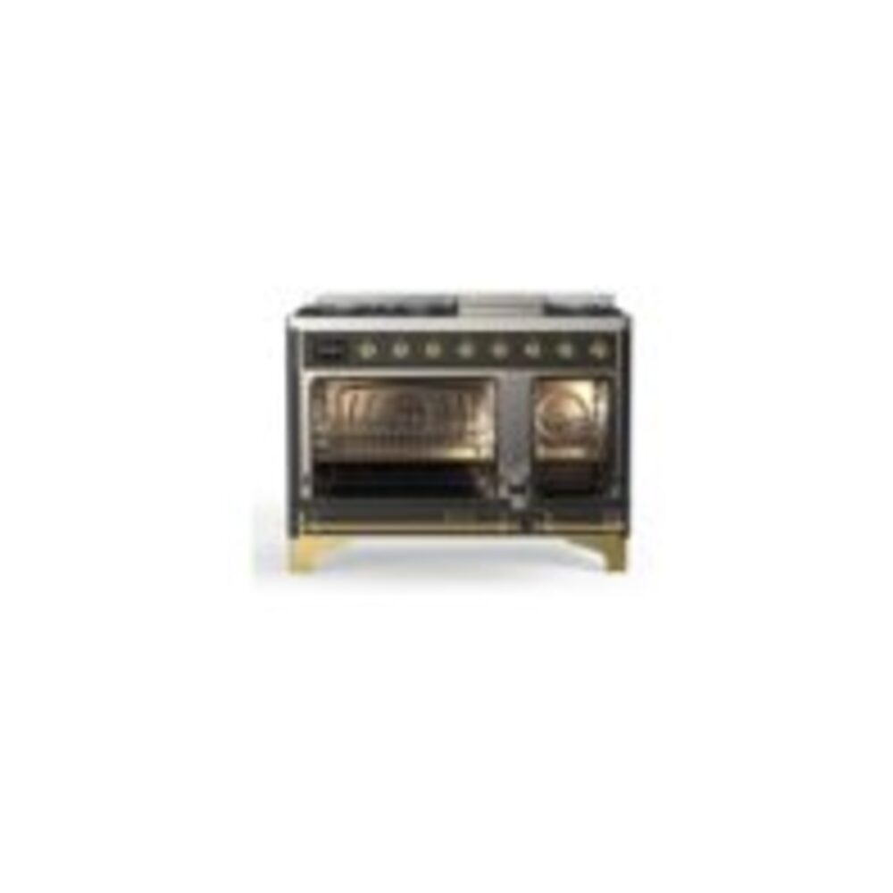 ILVE_UM12FDQNS3MGGLP_Majestic_II_48"_Dual_Fuel_Range_Top_Angle
