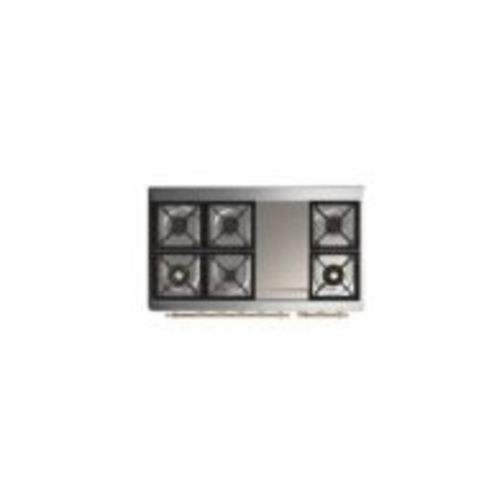 ILVE UM12F Majestic II 48 inch Dual Fuel Range with 8 Burners, Griddle
