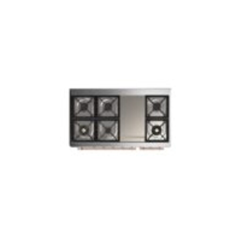 ILVE UM12F Majestic II 48 inch Dual Fuel Range with 8 Burners, Griddle