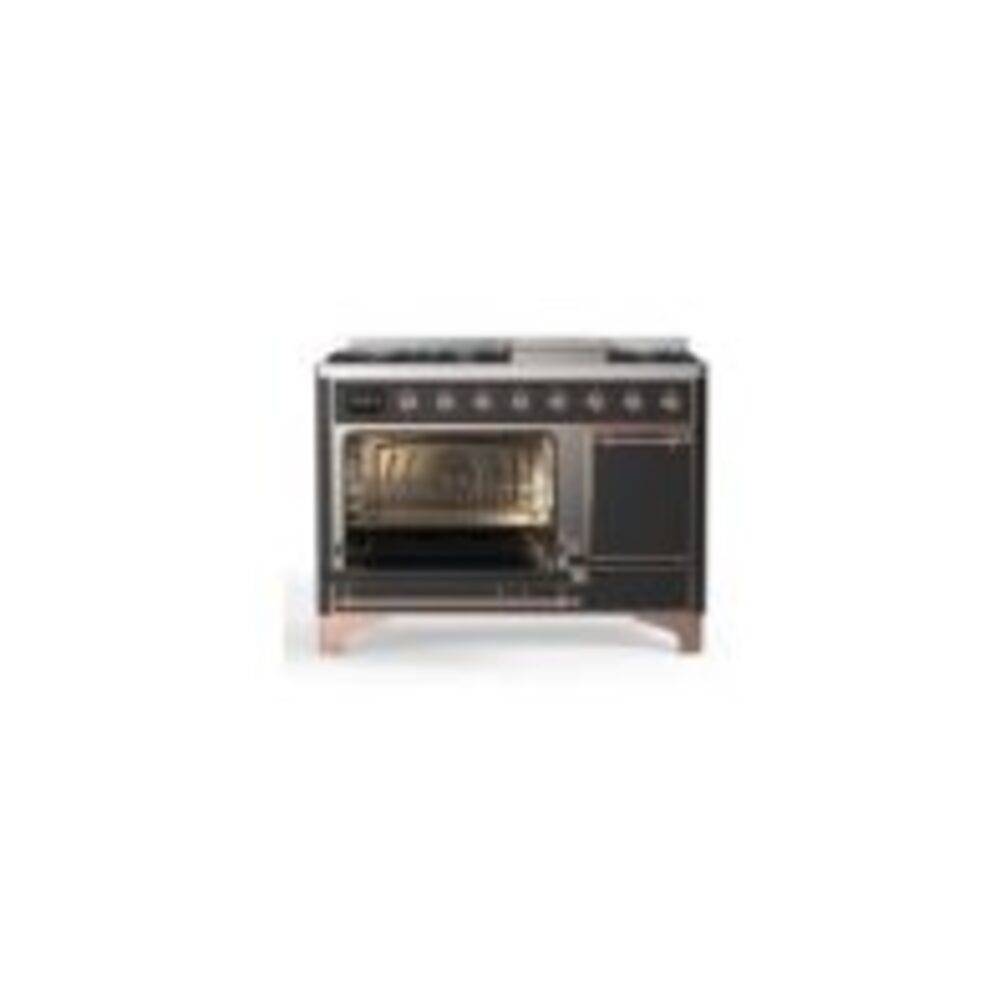 ILVE_UM12FDQNS3MGPLP_Majestic_II_48"_Dual_Fuel_Range_Left_Angle