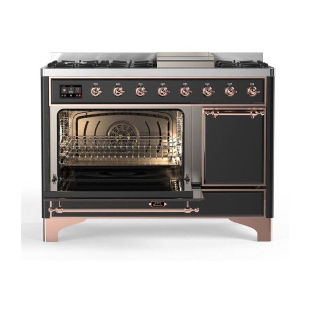 ILVE UM12FDQNS3MGP Majestic II 48 inch Dual Fuel Range with 8
