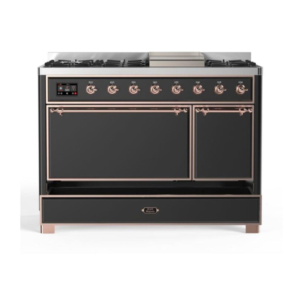 ILVE UM12FDQNS3MGP Majestic II 48 inch Dual Fuel Range with 8