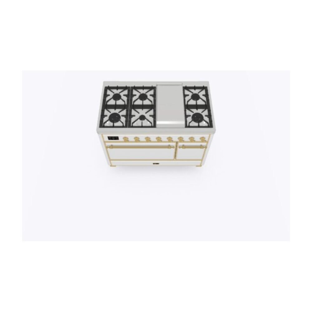 ILVE_UM12FDQNS3RAG_Majestic_II_48"_Dual_Fuel_Range_Top_Angle