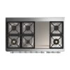 ILVE UM12F Majestic II 48 inch Dual Fuel Range with 8 Burners, Griddle