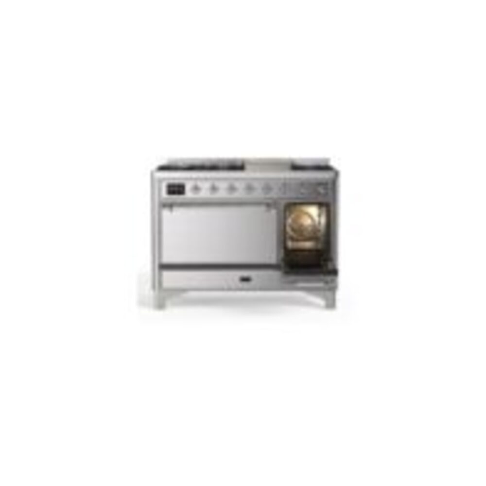 ILVE_UM12FDQNS3SSCLP_Majestic_II_48"_Dual_Fuel_Range_Right_Angle