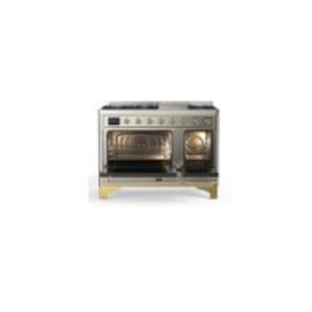 ILVE_UM12FDQNS3SSG_Majestic_II_48_Dual_Fuel_Range_Top_Angle