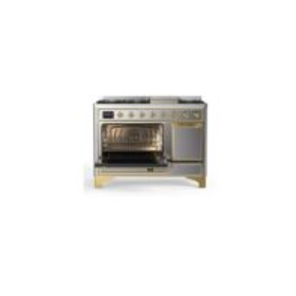 ILVE_UM12FDQNS3SSG_Majestic_II_48_Dual_Fuel_Range_Left_Angle