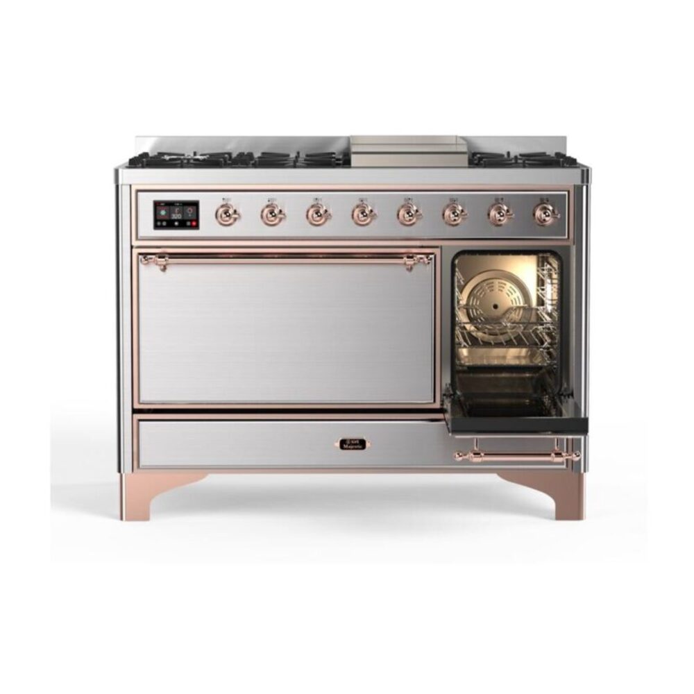 ILVE_UM12FDQNS3SSP_Majestic_II_48"_Dual_Fuel_Range_Right_Angle