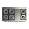 ILVE UM12F Majestic II 48 inch Dual Fuel Range with 8 Burners, Griddle