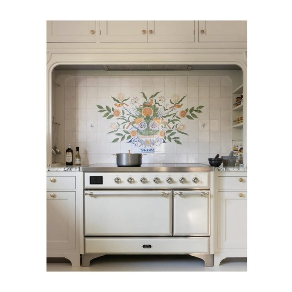 ILVE UM12F Majestic II 48 inch Dual Fuel Range with 8 Black Brass Burners, Griddle