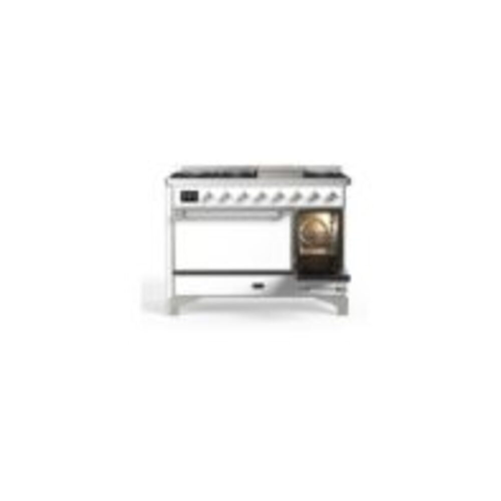 ILVE_UM12FDQNS3WHC_Majestic_II_48"_Dual_Fuel_Range_Right_Angle