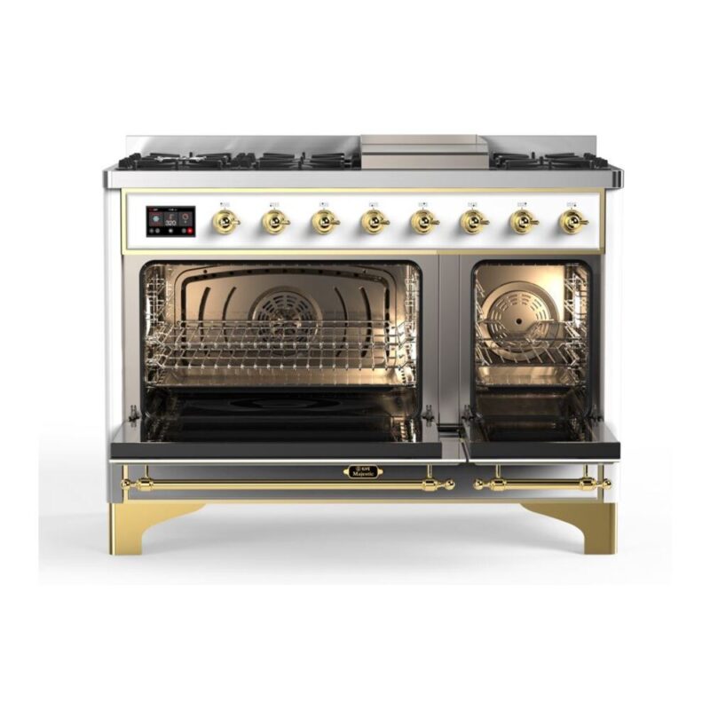 ILVE_UM12FDQNS3WHG_Majestic_II_48_Dual_Fuel_Range_Top_Angle