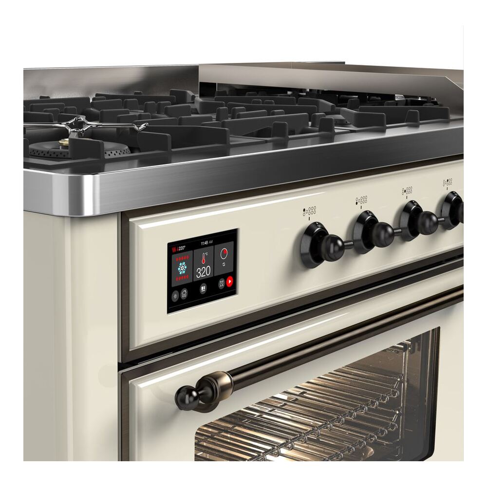 ILVE UM15F Majestic II 60 inch Dual Fuel Range with 9 Burners, Griddle
