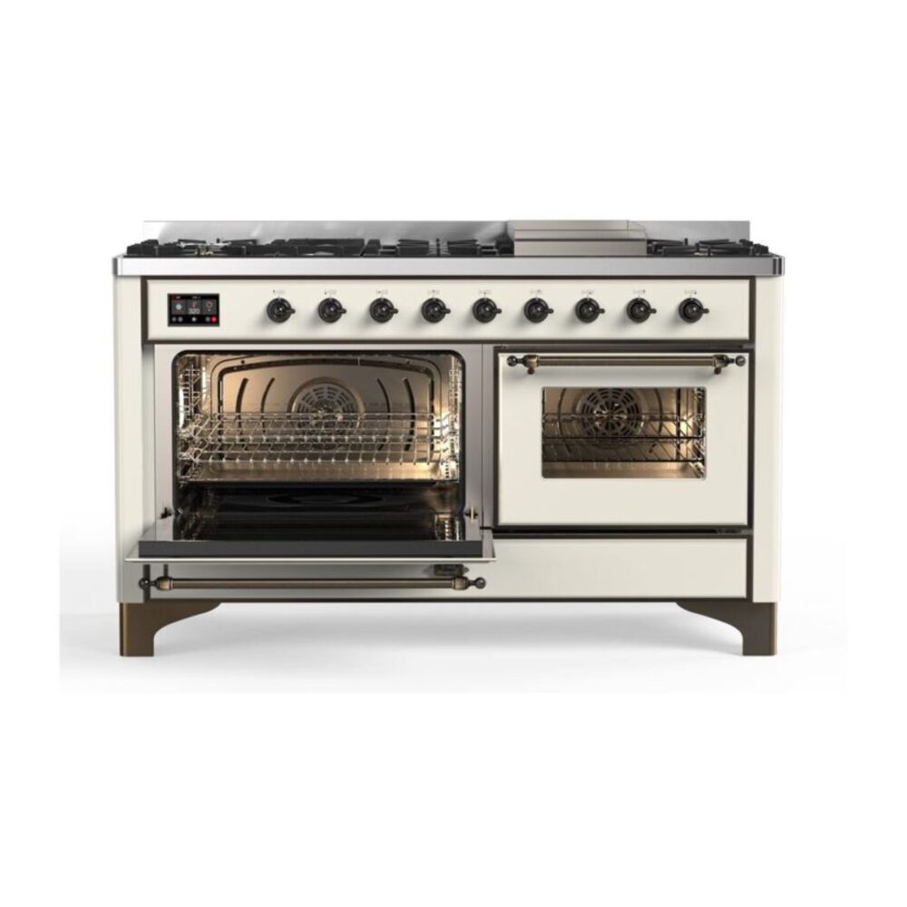 ILVE UM15F Majestic II 60 inch Dual Fuel Range with 9 Burners, Griddle