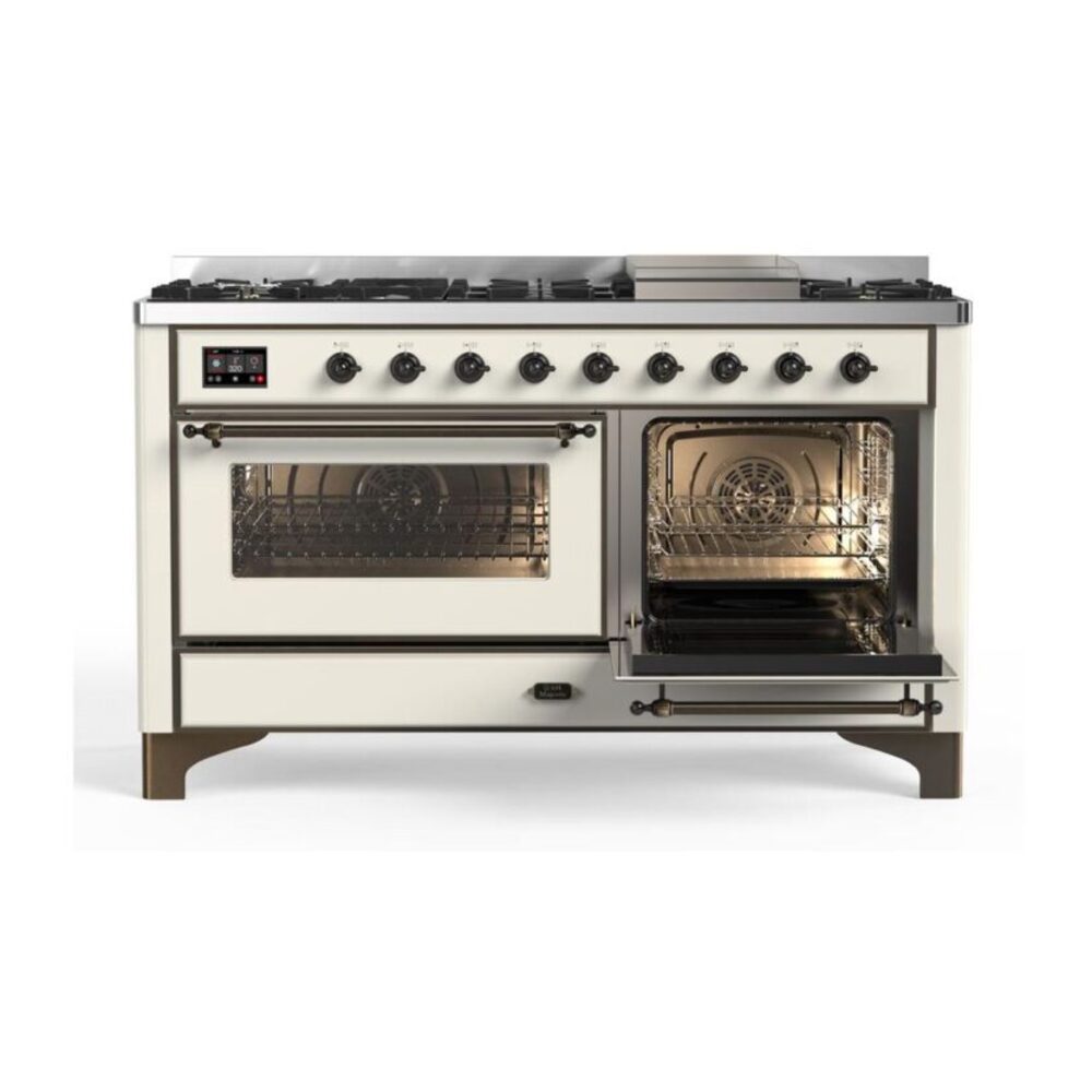 ILVE UM15F Majestic II 60 inch Dual Fuel Range with 9 Burners, Griddle