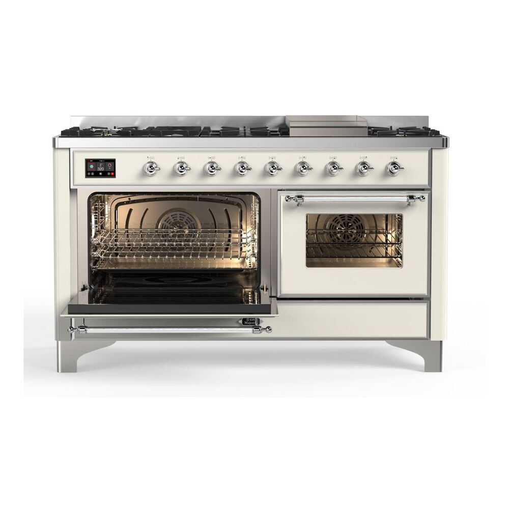 ILVE_UM15FDNS3AWC_Majestic_II_60"_Dual_Fuel_Range_main-oven-opened