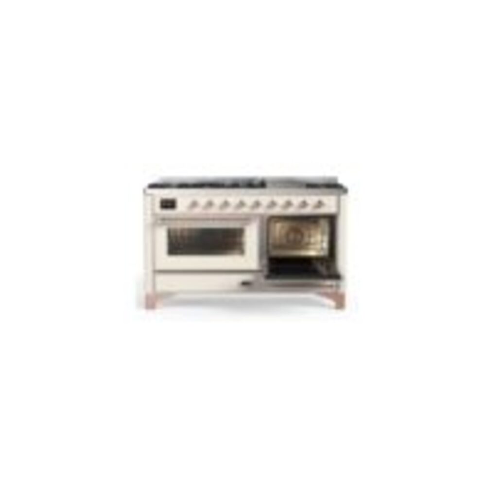 ILVE_UM15FDNS3AWPLP_Majestic_II_60"_Dual_Fuel_Range_side-oven-door-opened