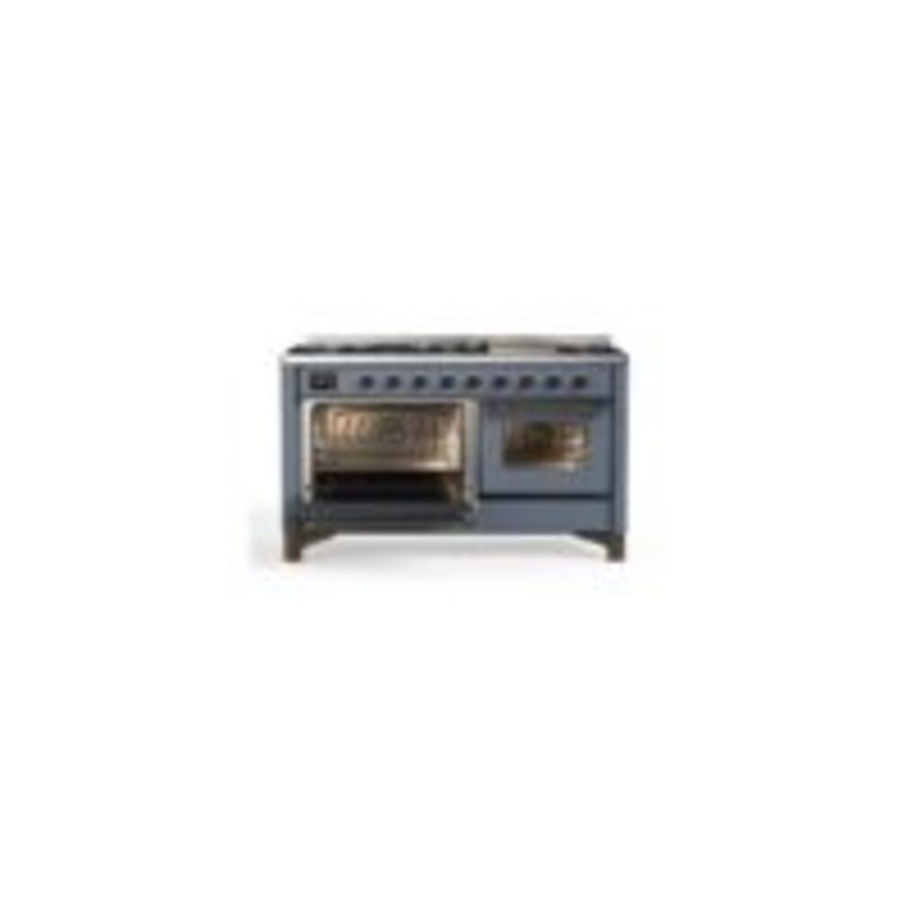 ILVE_UM15FDNS3BGB_Majestic_II_60"_Dual_Fuel_Range_left_side