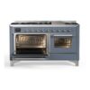 ILVE_UM15FDNS3BGCLP_Majestic_II_60"_Dual_Fuel_Range_left_oven