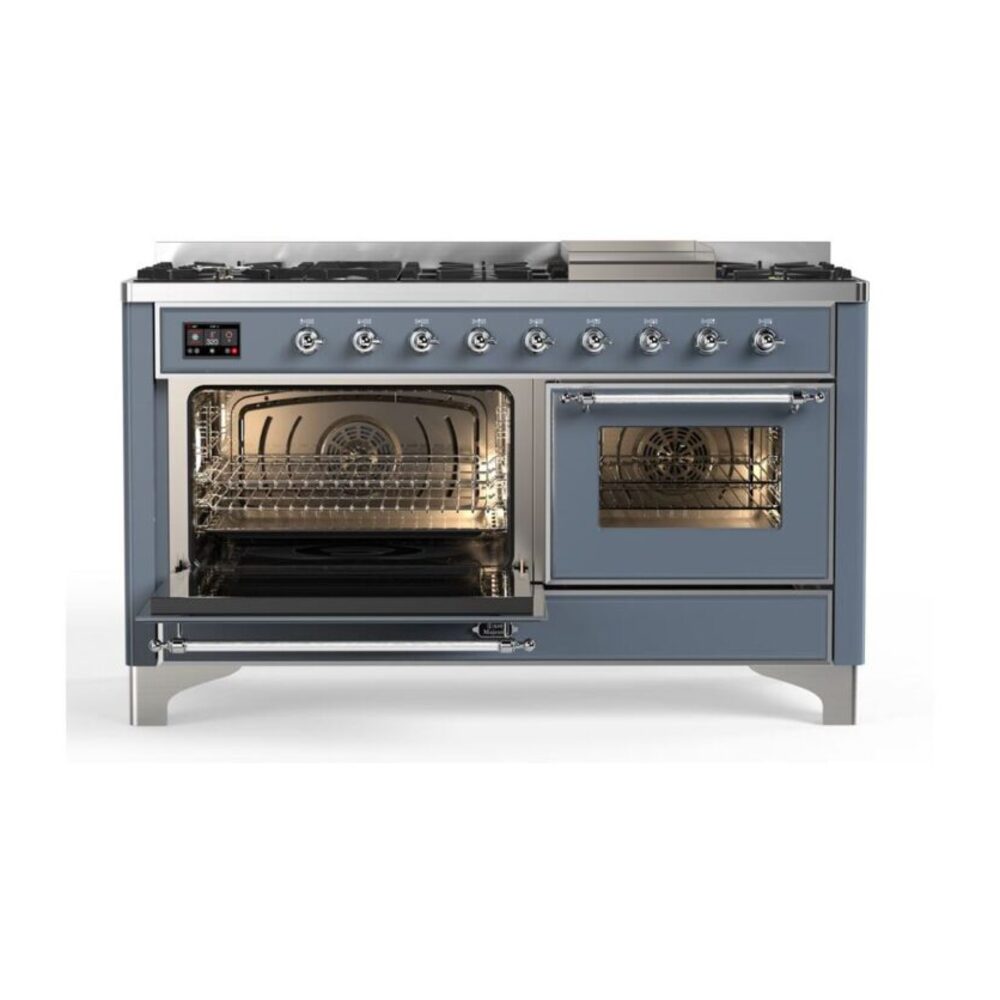 ILVE_UM15FDNS3BGC_Majestic_II_60"_Dual_Fuel_Range_left_oven
