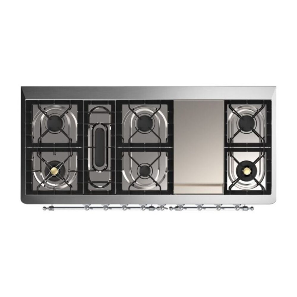ILVE_UM15FDNS3BGC_Majestic_II_60"_Dual_Fuel_Range_right_side