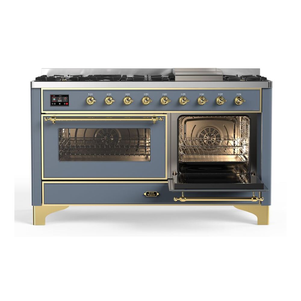 ILVE_UM15FDNS3BGGLP_Majestic_II_60"_Dual_Fuel_Range_right_oven
