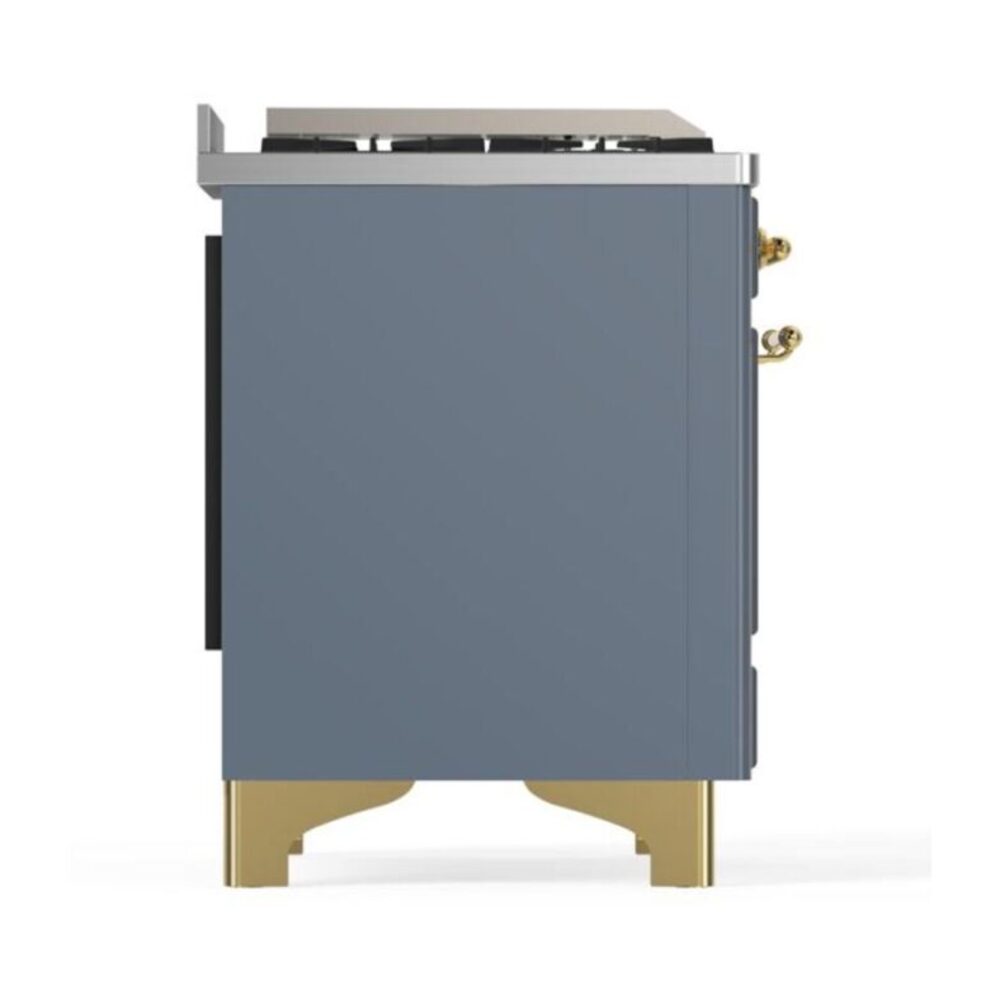 ILVE_UM15FDNS3BGGLP_Majestic_II_60"_Dual_Fuel_Range_left_side