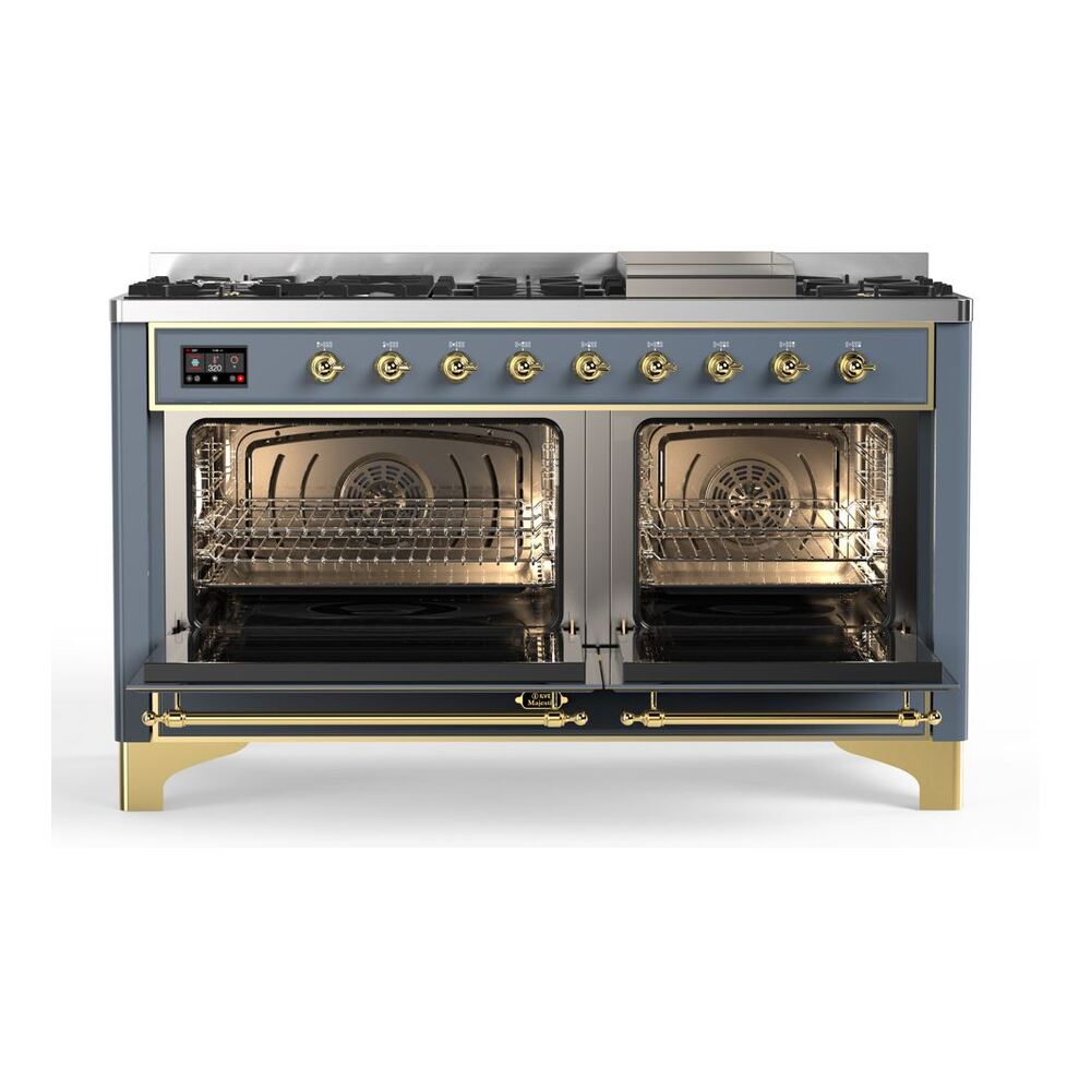 ILVE_UM15FDNS3BGG_Majestic_II_60"_Dual_Fuel_Range_front