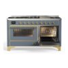 ILVE_UM15FDNS3BGG_Majestic_II_60"_Dual_Fuel_Range_right_oven