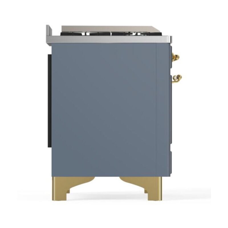 ILVE_UM15FDNS3BGG_Majestic_II_60"_Dual_Fuel_Range_left_side
